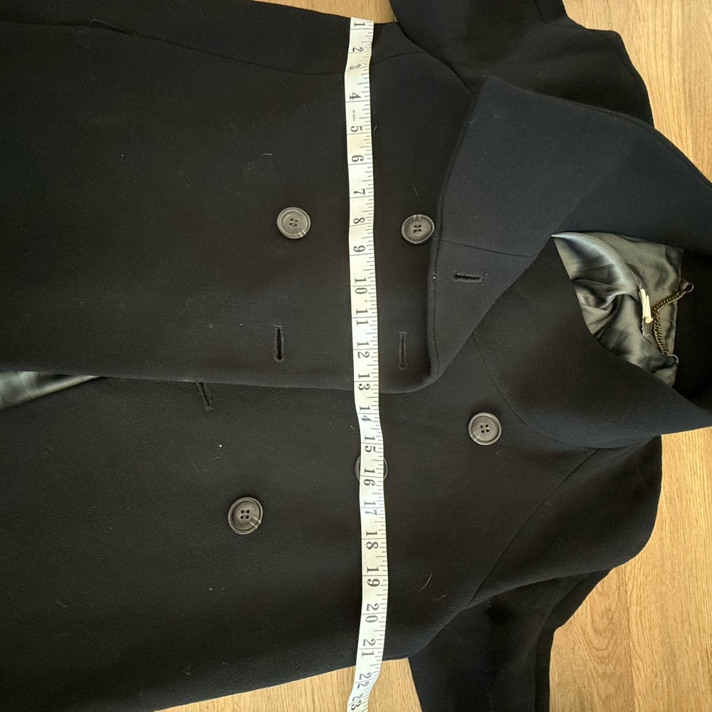 J. Crew Classic Black Pea Wool Coat - Picture 5 of 5